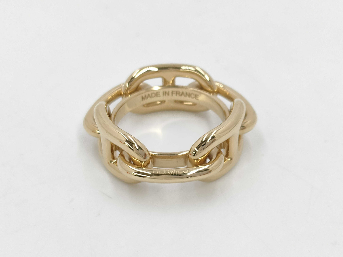 HERMES Chaine d'Ancre Scarf Ring Gold Other Accessories