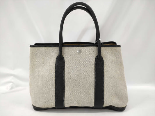HERMES Garden Party Toile H? H Stamped Tote Bag