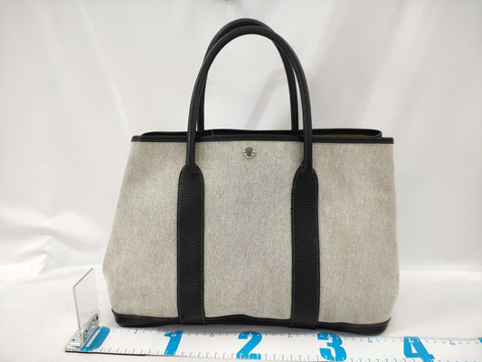 HERMES Garden Party Toile H? H Stamped Tote Bag
