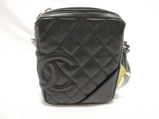 CHANEL Cambon Matelasse Quilted Coco Mark Cambon Line Shoulder Bag
