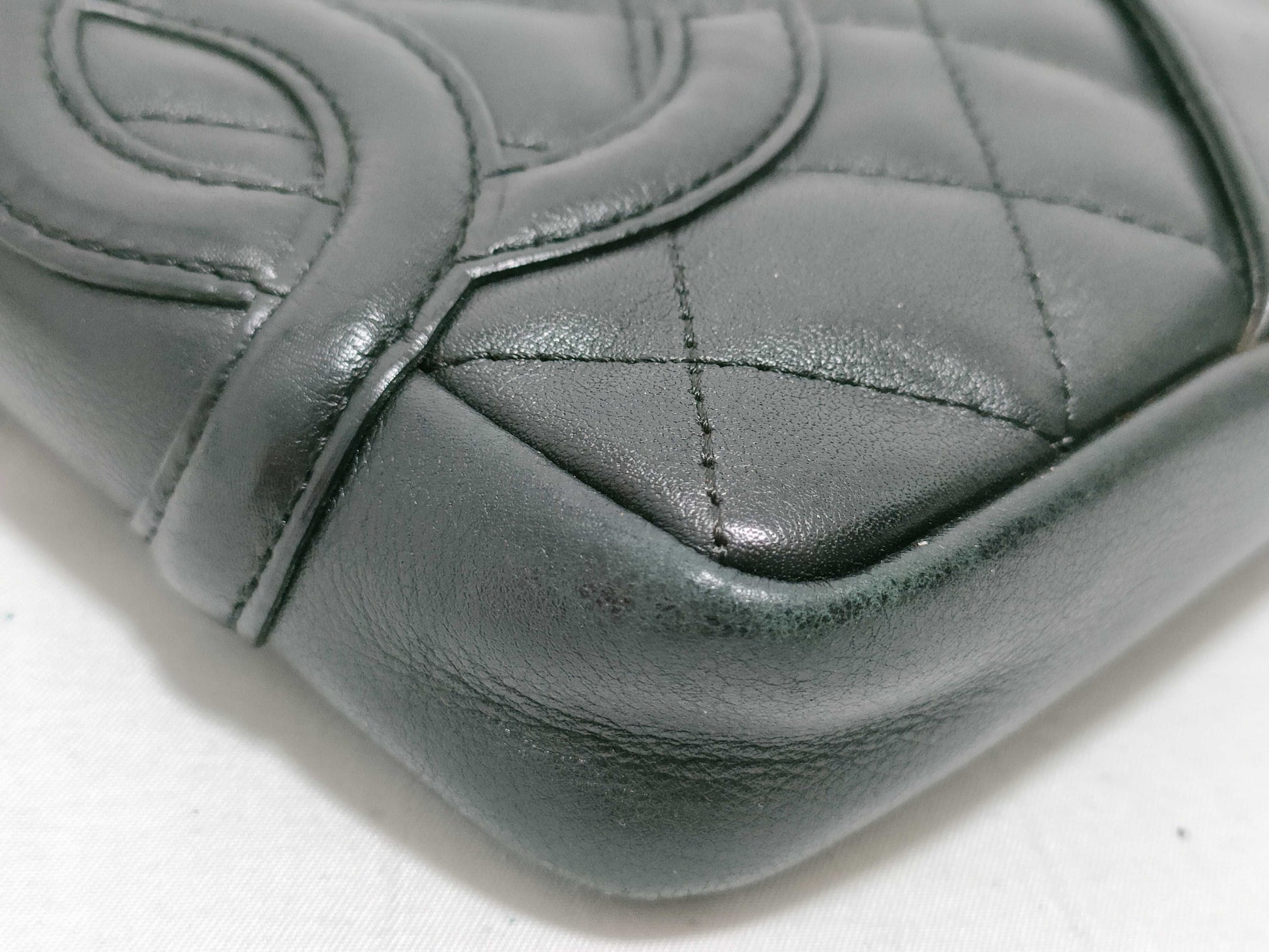 CHANEL Cambon Matelasse Quilted Coco Mark Cambon Line Shoulder Bag