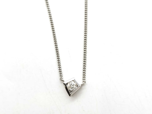 D0.19ct Pt850 3.7g Necklace 