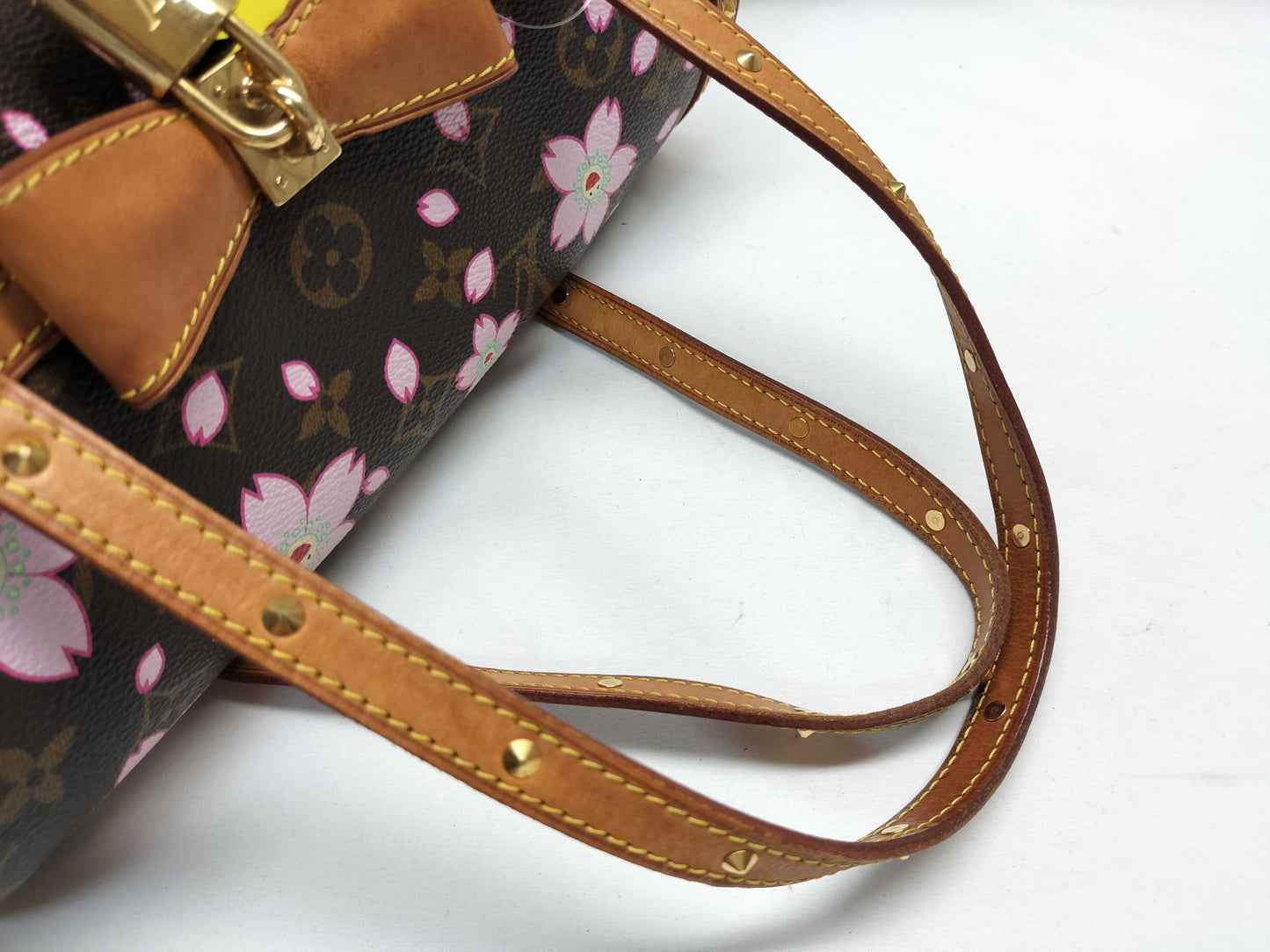 LOUIS VUITTON Unconfirmed Monogram Murakami Cherry Blossom Papillon M92009 Handbag