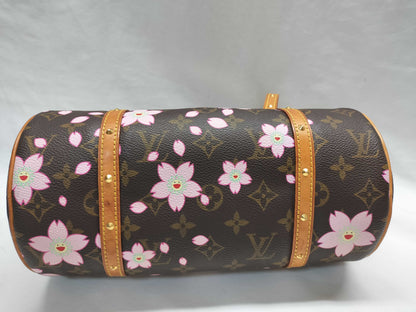 LOUIS VUITTON Unconfirmed Monogram Murakami Cherry Blossom Papillon M92009 Handbag