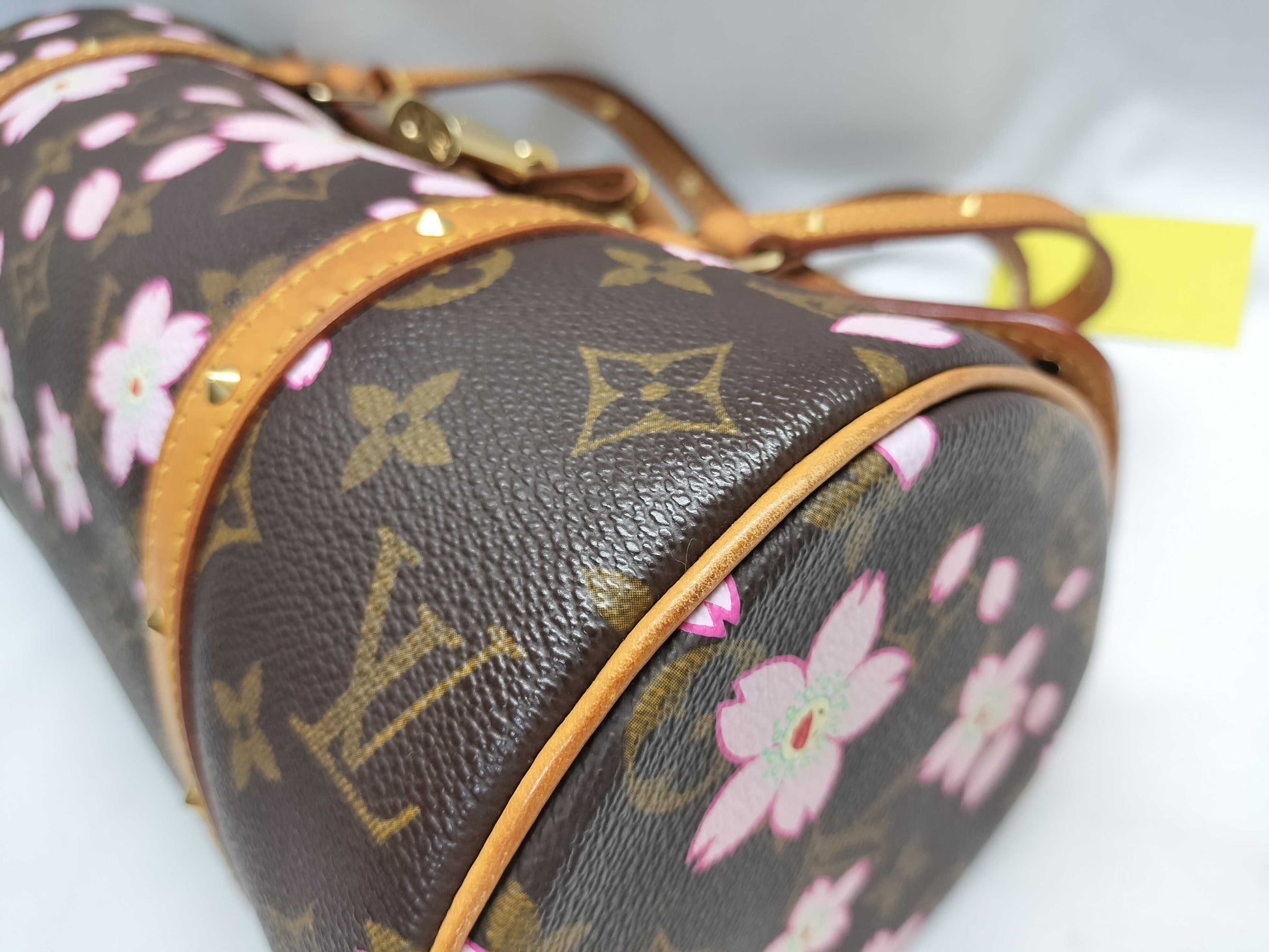 LOUIS VUITTON Unconfirmed Monogram Murakami Cherry Blossom Papillon M92009 Handbag