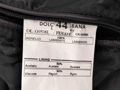 DOLCE&GABBANA Lamb Leather Jacket