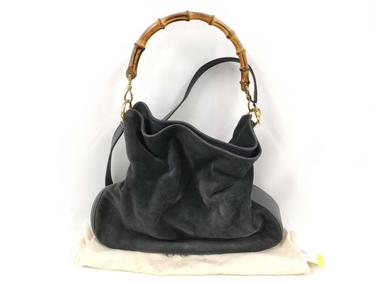 GUCCI Bamboo 001 1781 1577 2WAY Handbag