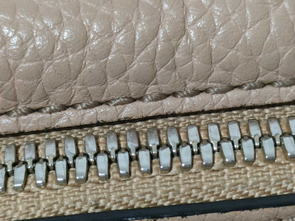 GUCCI Soho Beige Leather Shoulder Bag
