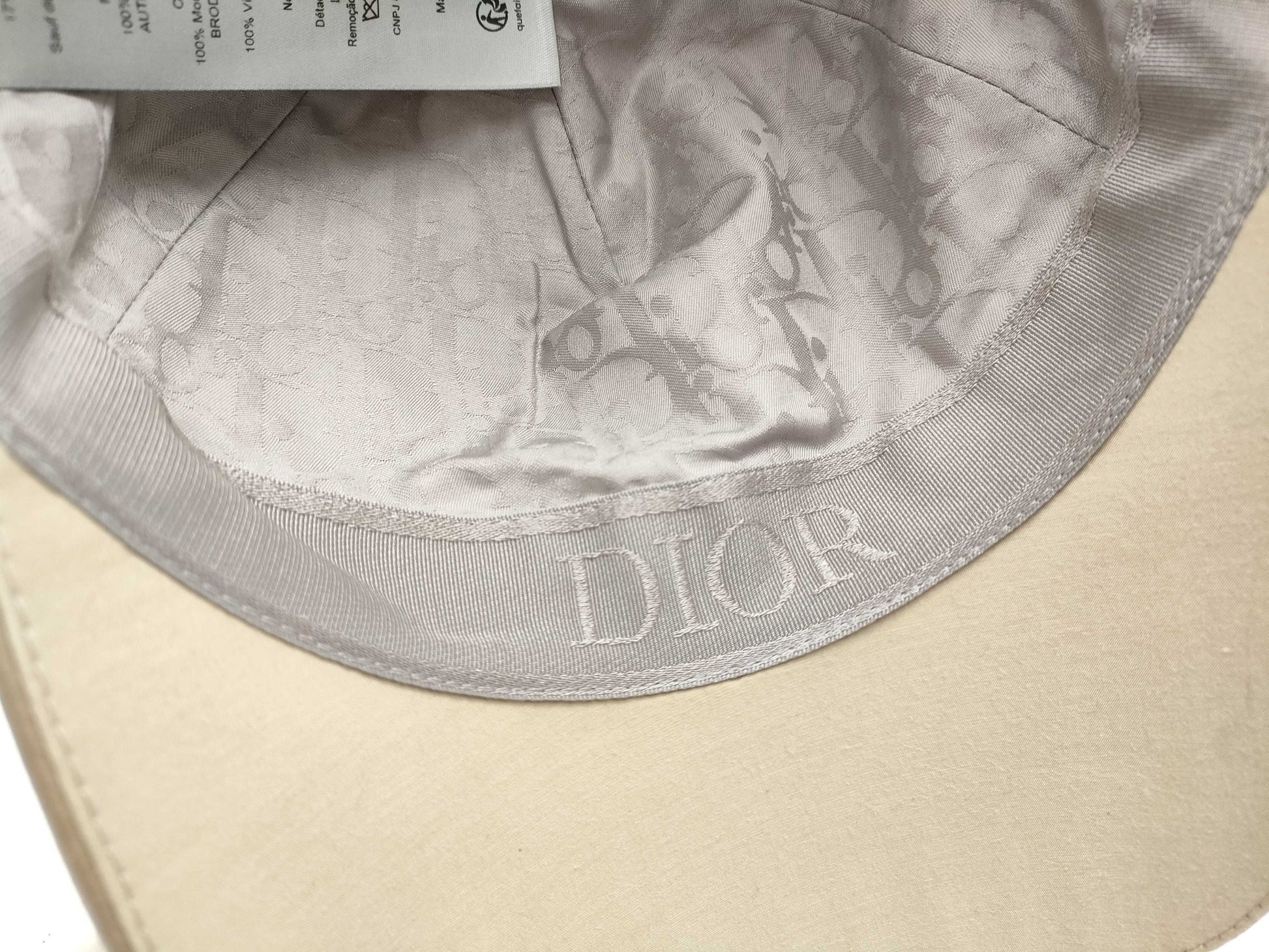 Dior Cap/Cotton/Beige/Logo/Solid/Oblique Pattern Other Accessories