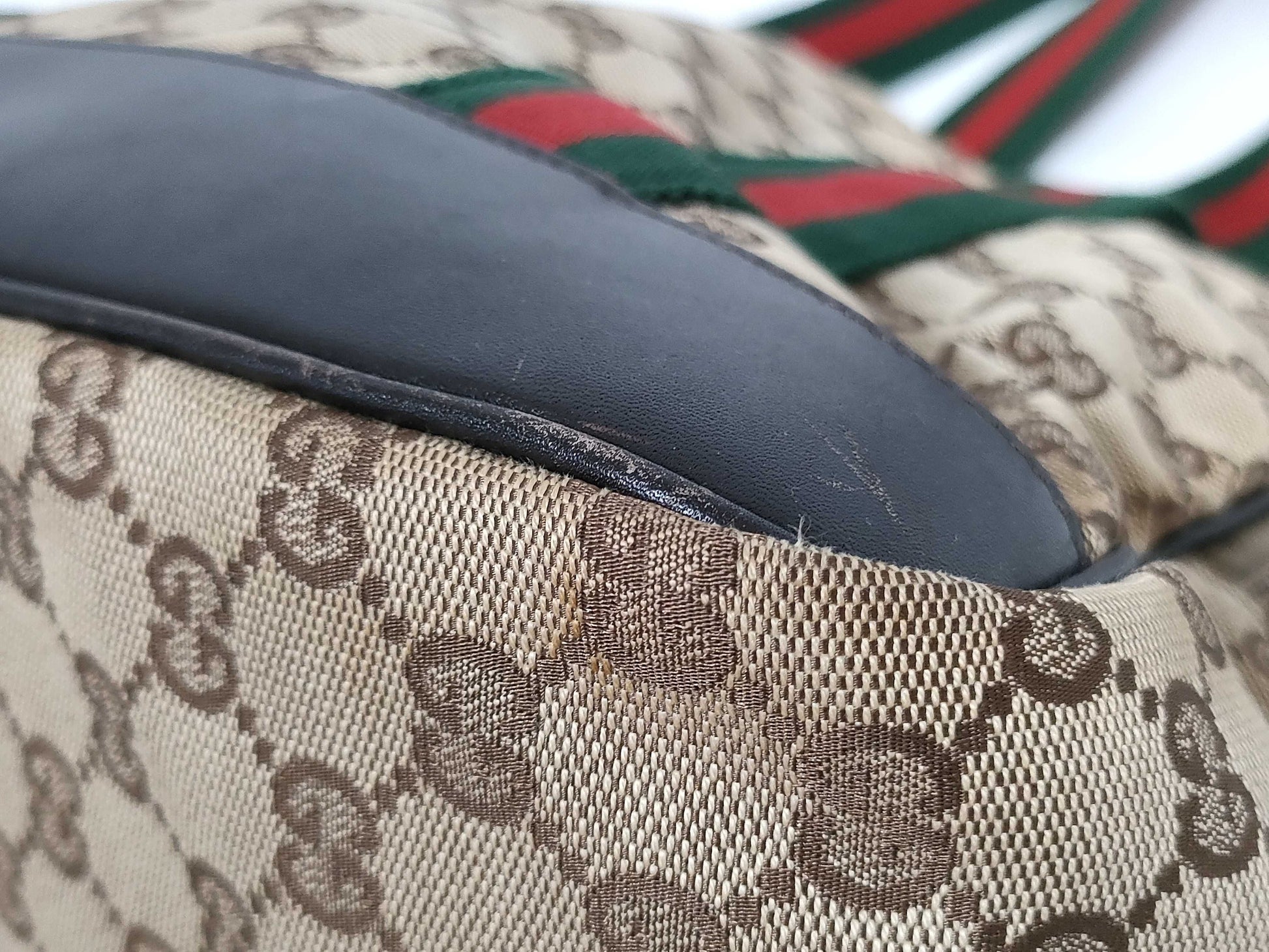 GUCCI 134931 GG Canvas Dog Carrier Tote Bag