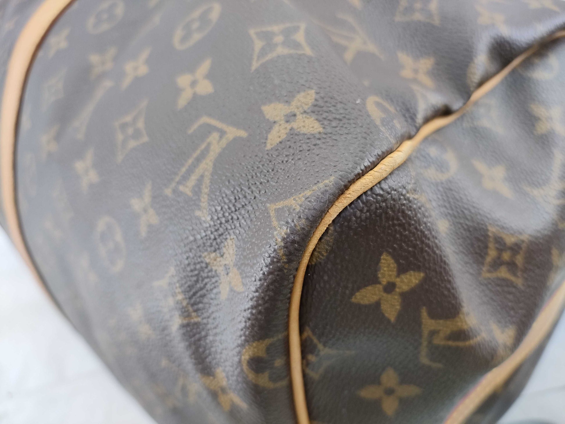 LOUIS VUITTON VI0937 Monogram Keepall 55 Bandouliere Boston Bag