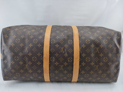 LOUIS VUITTON VI0937 Monogram Keepall 55 Bandouliere Boston Bag
