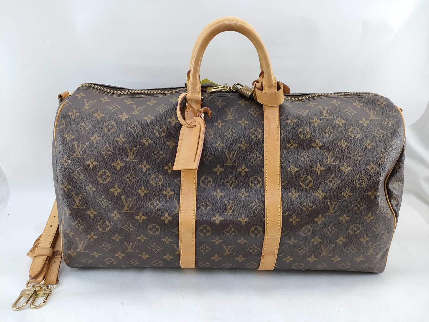 LOUIS VUITTON VI0937 Monogram Keepall 55 Bandouliere Boston Bag