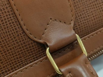 HUNTING WORLD Leather Handbag Brown Handbag
