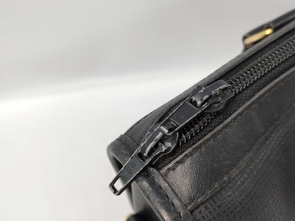HUNTING WORLD Leather Handbag Black Handbag