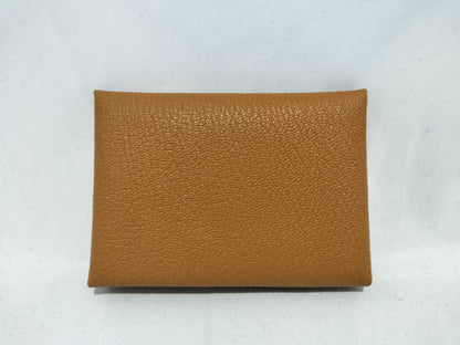 HERMES Calvi Duo W Engraved Coin Case