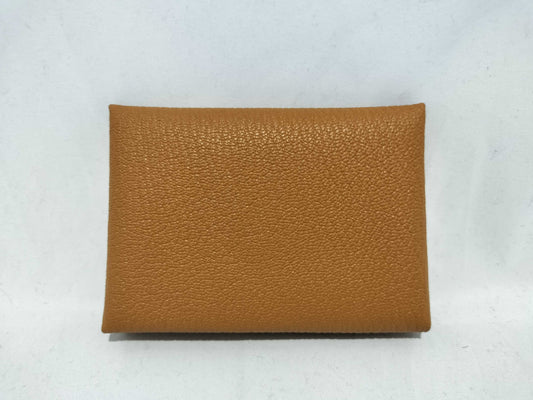 HERMES Calvi Duo W Engraved Coin Case