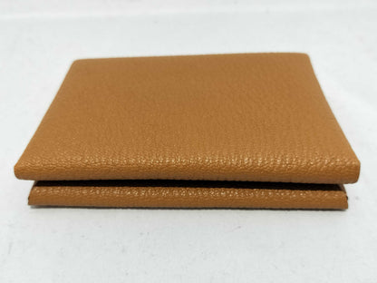 HERMES Calvi Duo W Engraved Coin Case