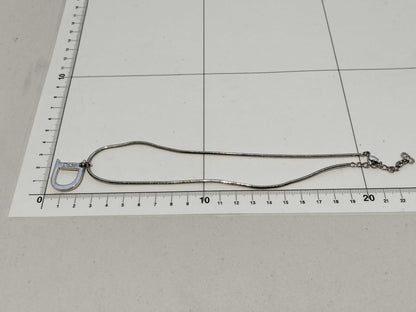 Dior D logo necklace
