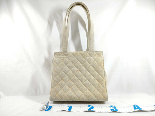 CHANEL Canvas Tote Handbag