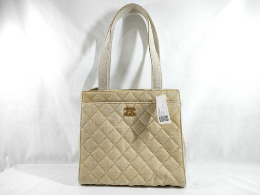 CHANEL Canvas Tote Handbag