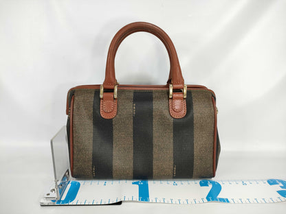 FENDI Pecan Print Mini Boston ST Boston Bag