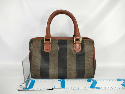 FENDI Pecan Print Mini Boston ST Boston Bag