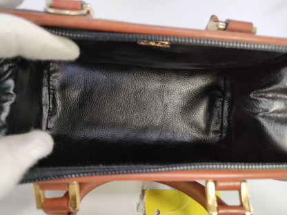 FENDI Pecan Print Mini Boston ST Boston Bag