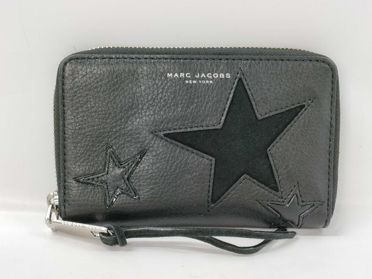 MARC JACOBS Star Zip-Around Wallet, Black