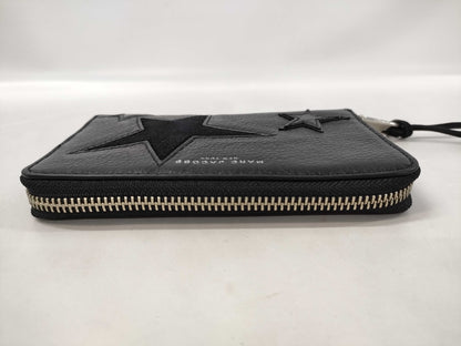 MARC JACOBS Star Zip-Around Wallet, Black