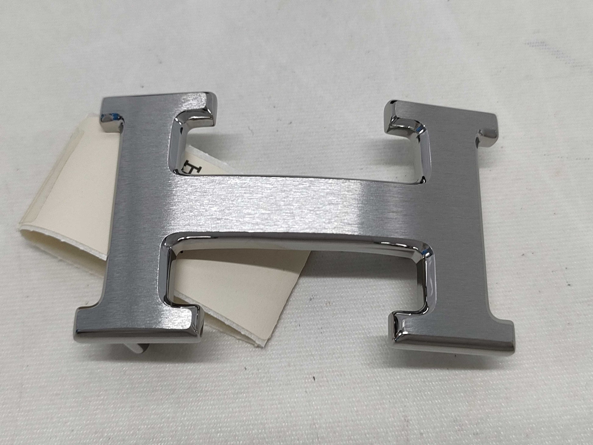 HERMES H Belt Silver Color Belt