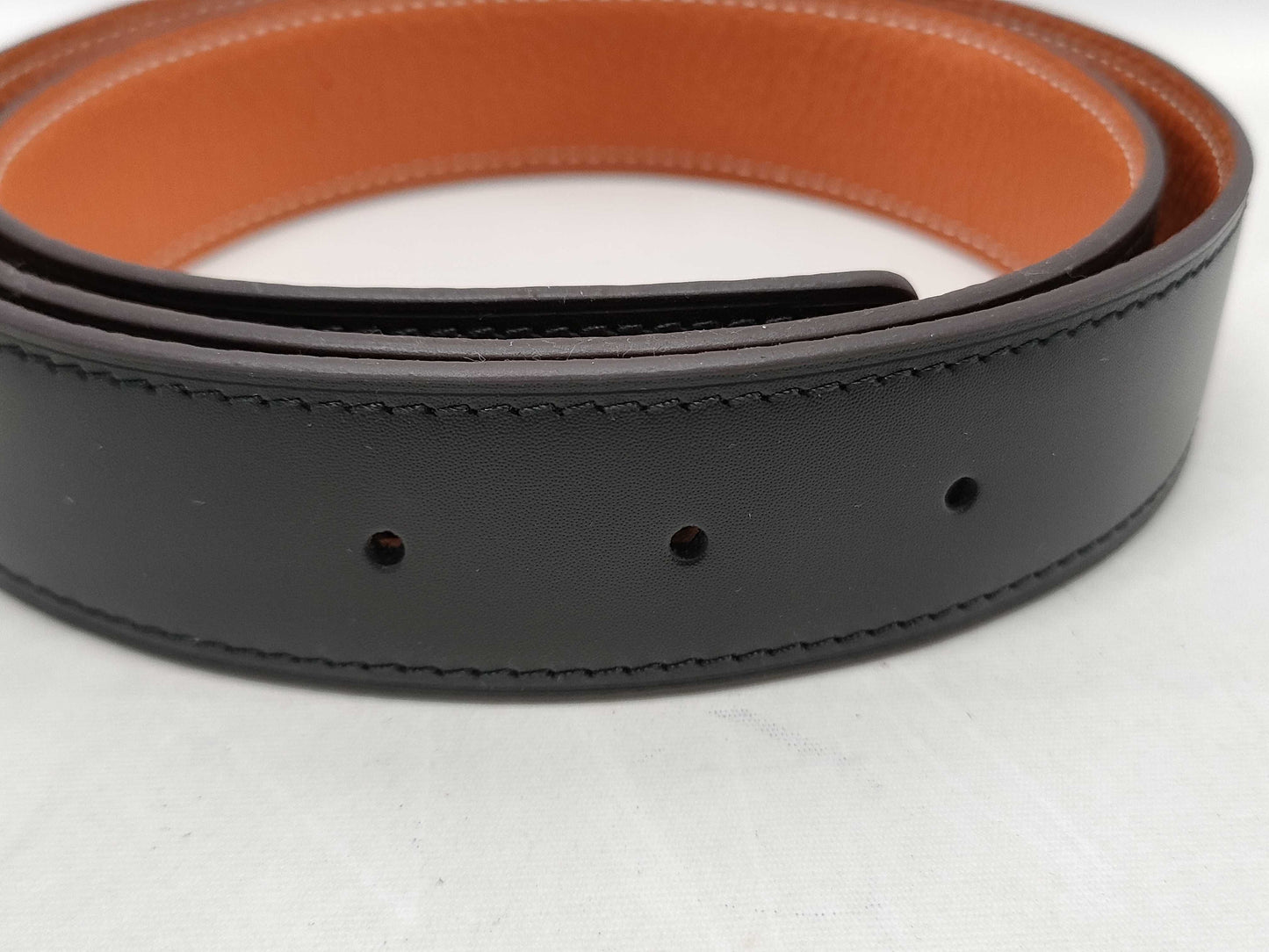 HERMES H Belt Silver Color Belt