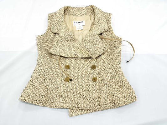 CHANEL 01P Coco Button Vest Vest