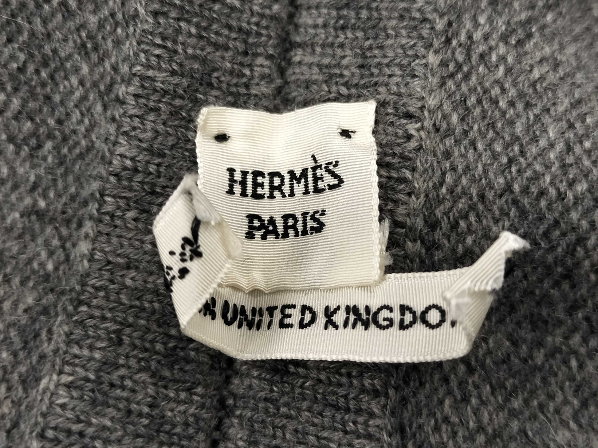 HERMES Cashmere Gray Other Apparel