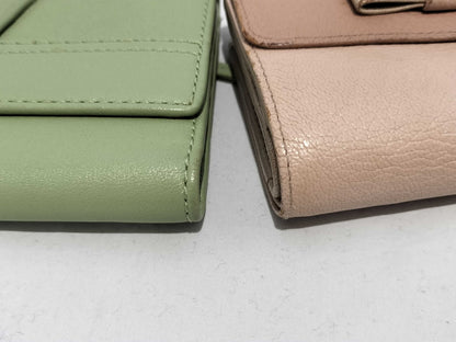 5-piece women's wallet featuring CHANEL, Coco Mark, Miu Miu, and other items.