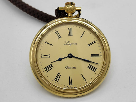 LONGINES pocket watch, quartz movement, non-working
