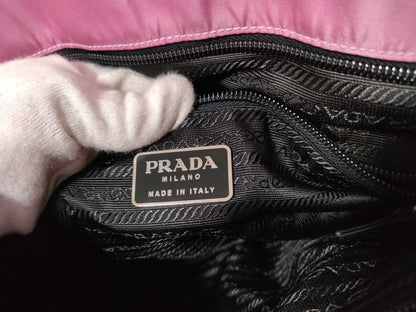 PRADA nylon pink tote bag