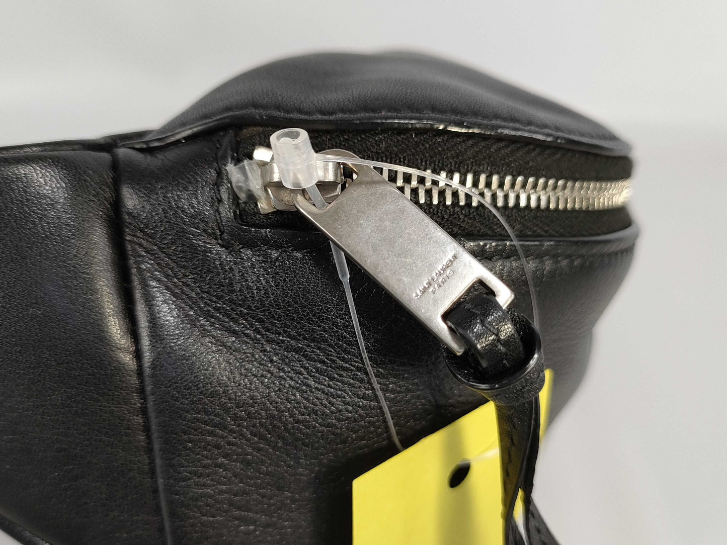 SAINT LAURENT Saint Laurent Paris Leather Body Bag Black Waist Bag