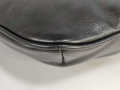 SAINT LAURENT Saint Laurent Paris Leather Body Bag Black Waist Bag