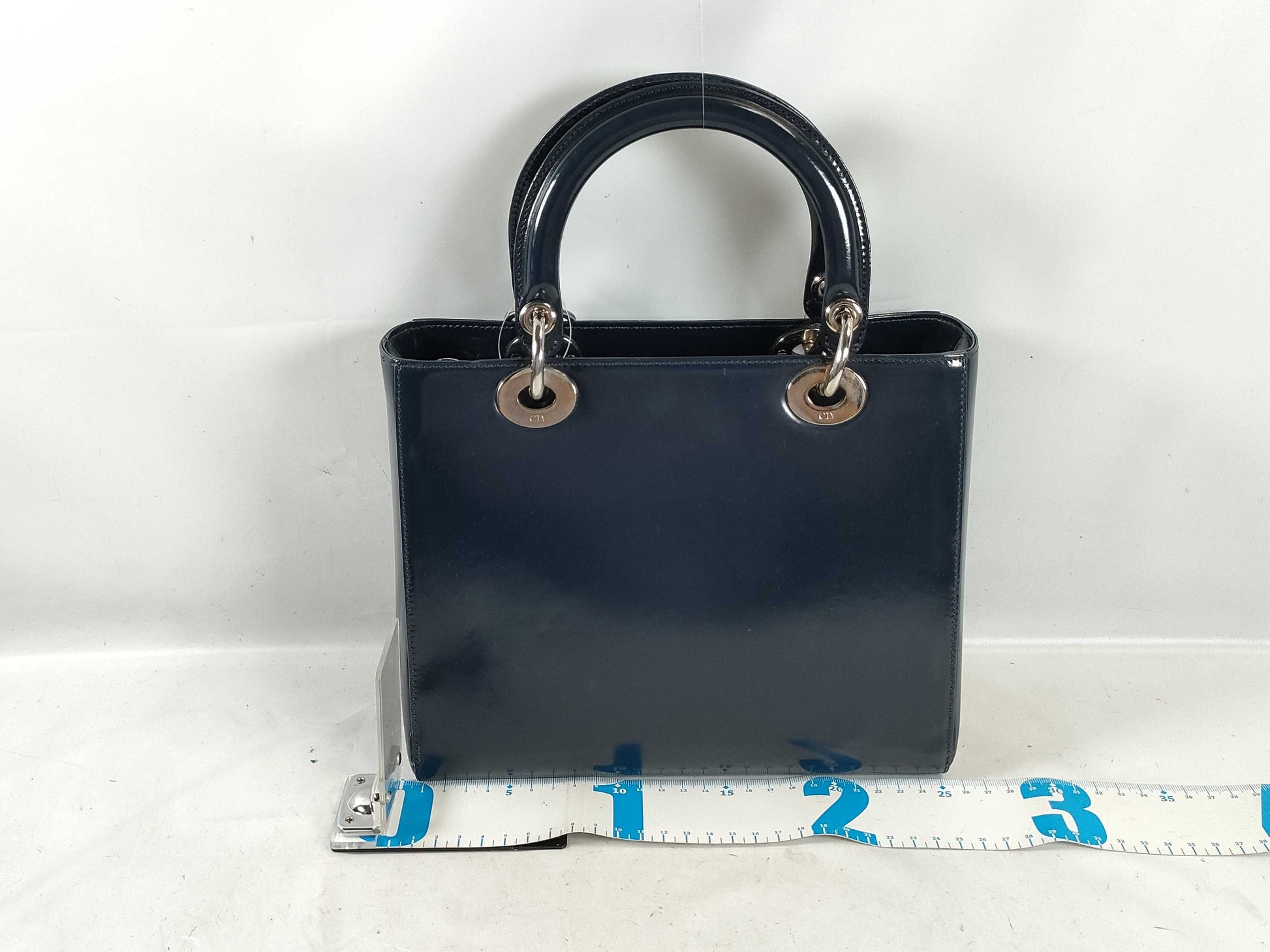 Dior Lady Dior 2-Way/Silver Hardware Handbag