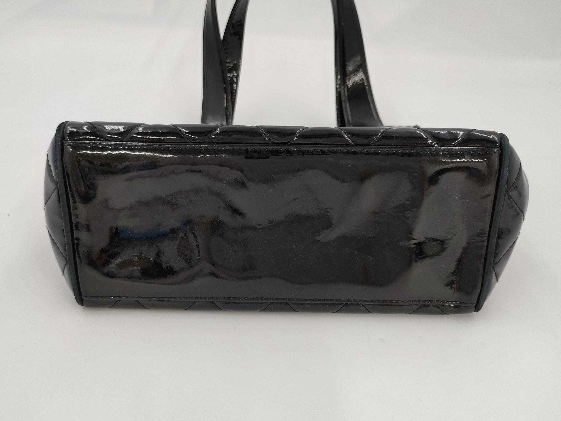 CHANEL Enamel Quilted Handbag