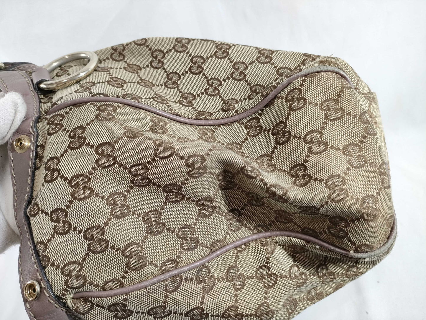GUCCI GG Canvas Sukey 211944 001013 Handbag