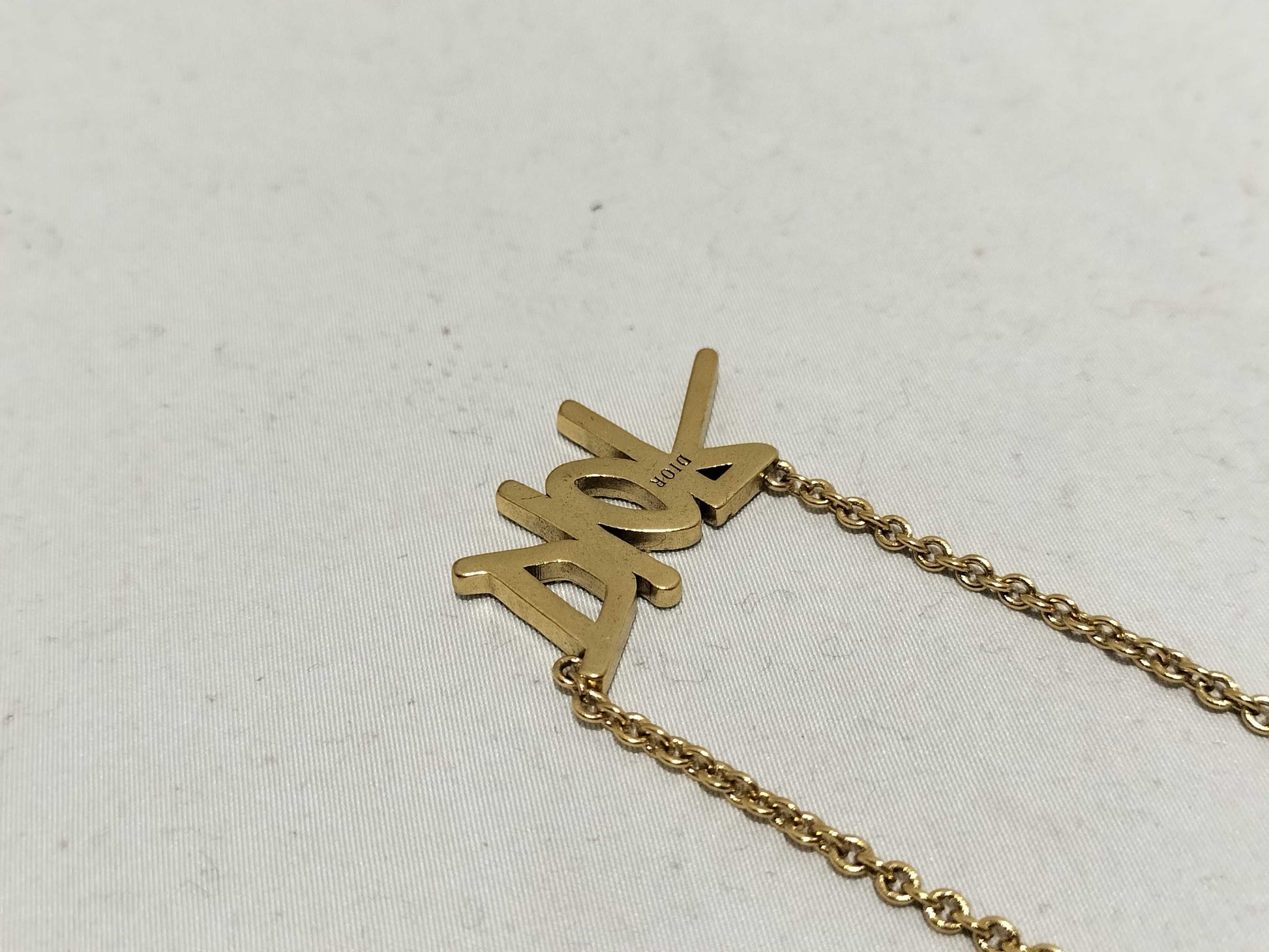 Dior necklace/logo/rhinestone necklace
