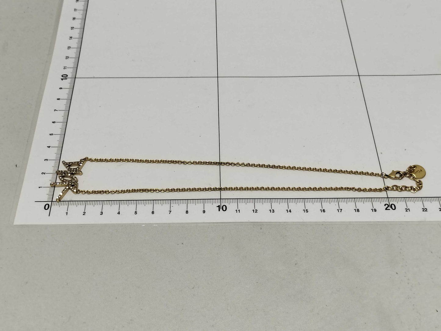 Dior necklace/logo/rhinestone necklace