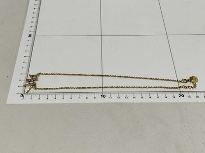 Dior necklace/logo/rhinestone necklace
