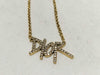Dior necklace/logo/rhinestone necklace