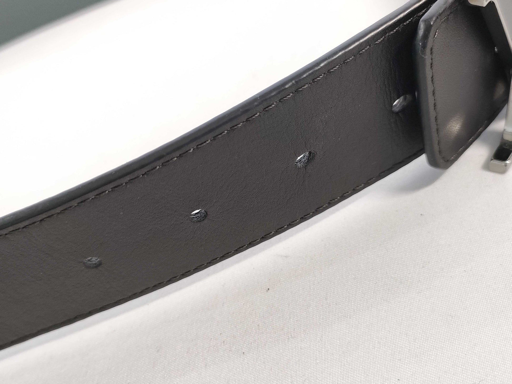 LOUIS VUITTON AC1231 Logo LV Black Belt