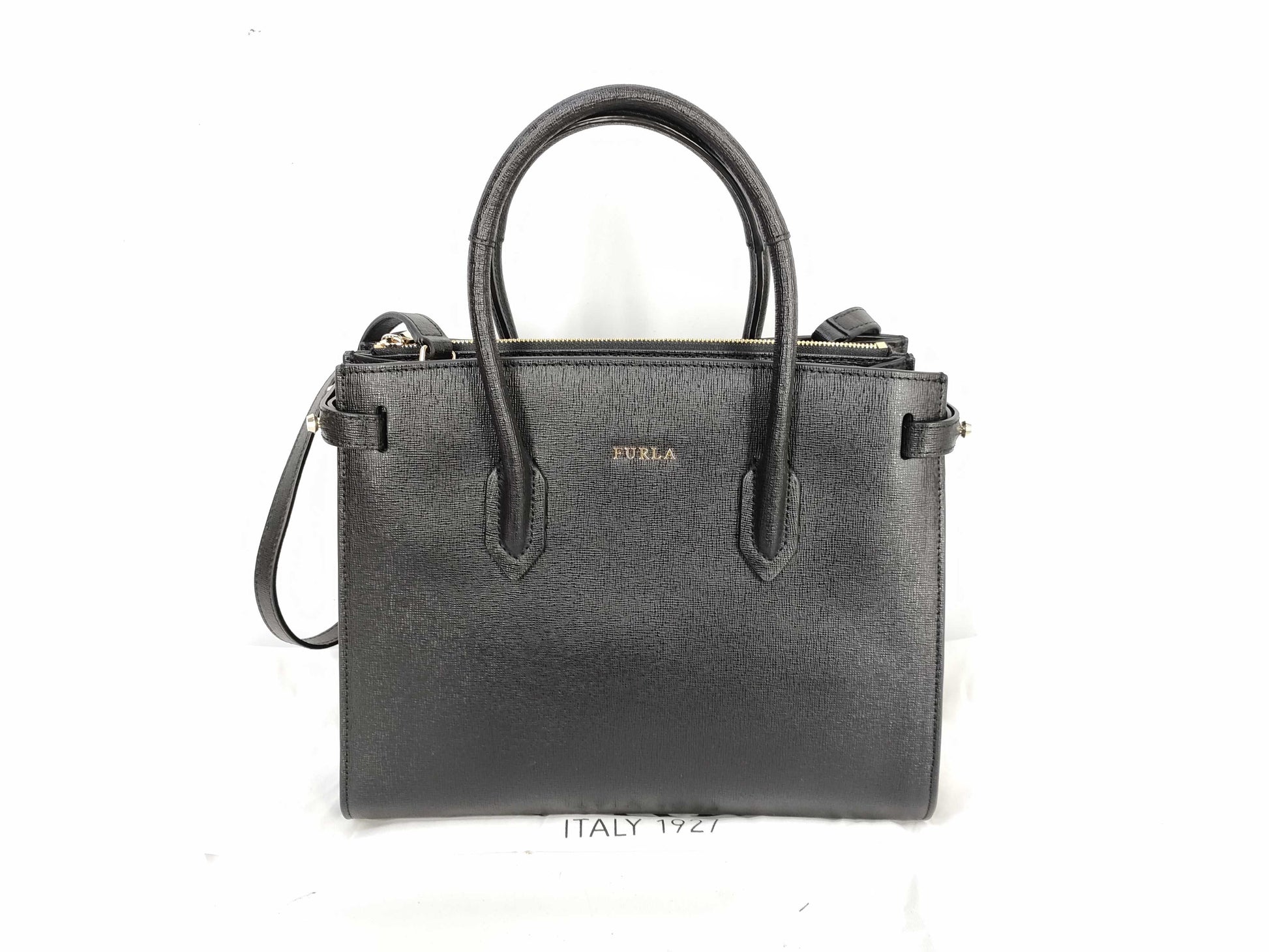 FURLA Hand 2WAY Black Handbag