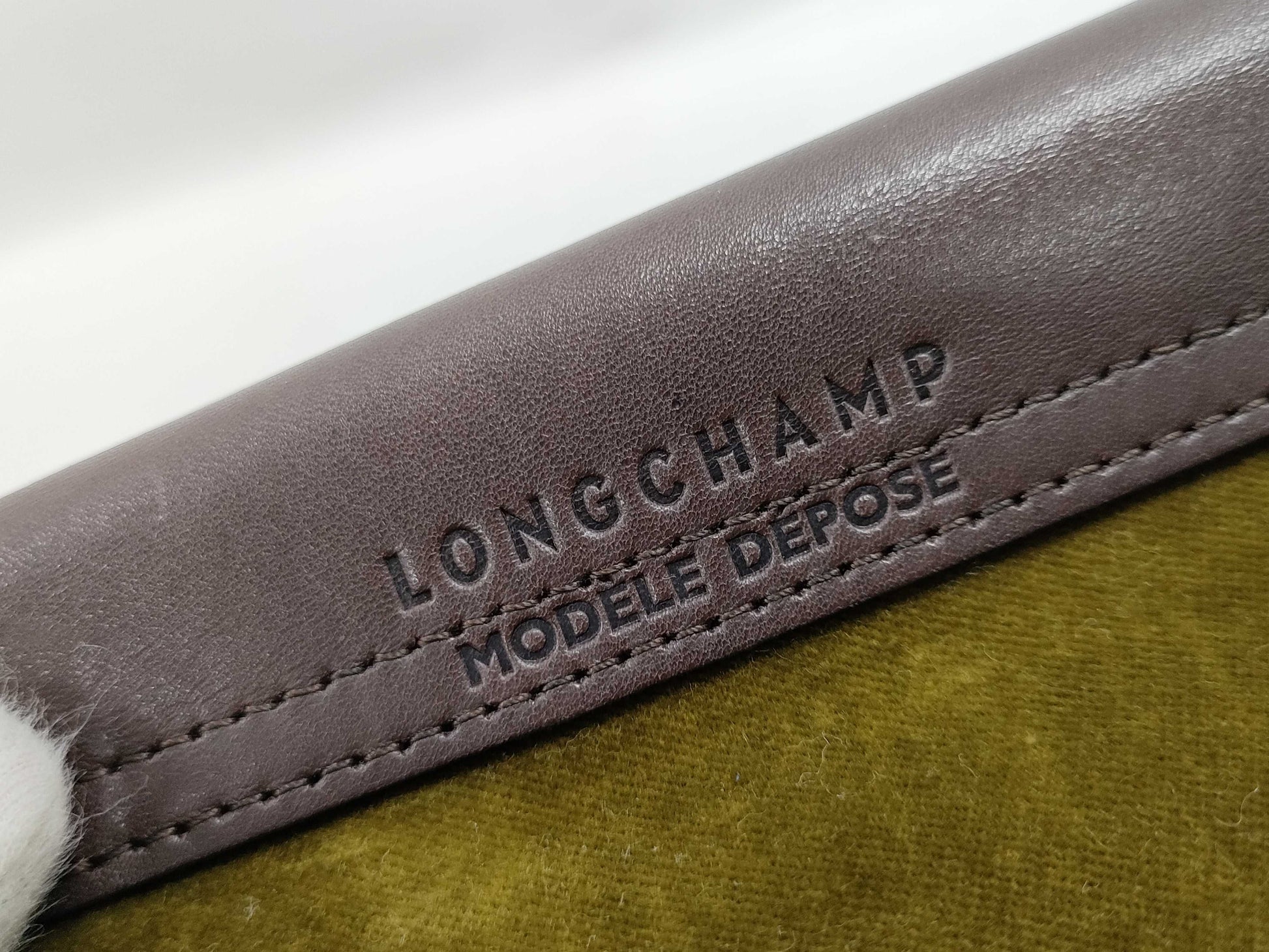 LONG CHAMP Suede Pliage Tote Bag