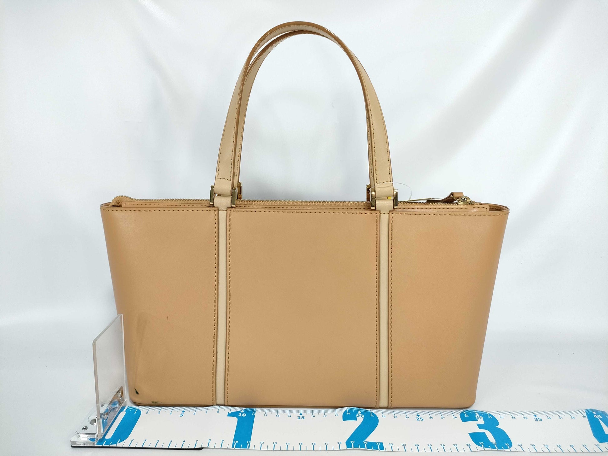 BURBERRY Leather Check Handbag Handbag